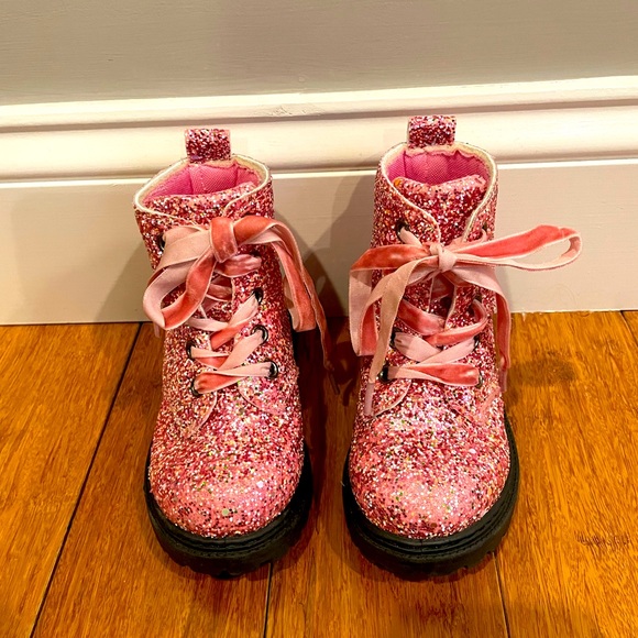 Olivia Miller Other - Olivia Miller Toddler Girl Pink Glitter Boots